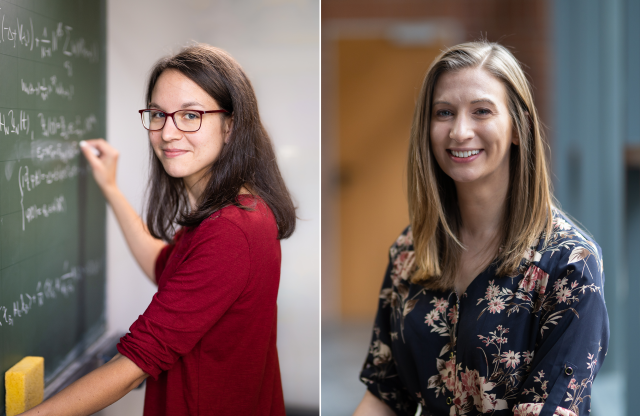 Former MCQST Distinguished Postdoc Fellows, Lea Bossmann and Amanda Young Female researchers recognized for their contributions to theoretical quantum physics.